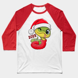 Cute Christmas Snake Baseball T-Shirt